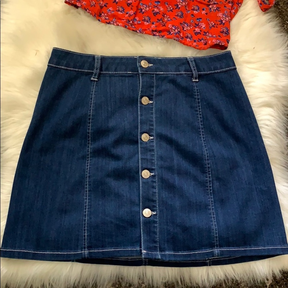 Celebrity Pink Denim Skirt
